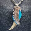Leather necklace in the shape of angel wings - Image 6