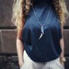 Leather necklace in the shape of angel wings - Image 5