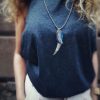 Leather necklace in the shape of angel wings - Image 4