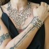 Yellow Gold filigree V-necklace Branch - Image 2