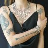 Yellow Gold filigree V-necklace Branch - Image 7