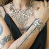 Yellow Gold filigree V-necklace Branch - Image 8