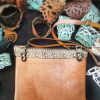 Brown and wenge bag with coral motifs - Image 5