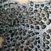 Platinum color necklace with sea coral texture design - Image 4