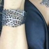 Platinum color leather bracelet with sea coral textured design - Image 6