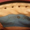Red reptil texture and black leather shoulder bag - Image 5