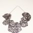 Big coral leather necklace, lightweight laser-cut eco-tanned leather – Teo Geo