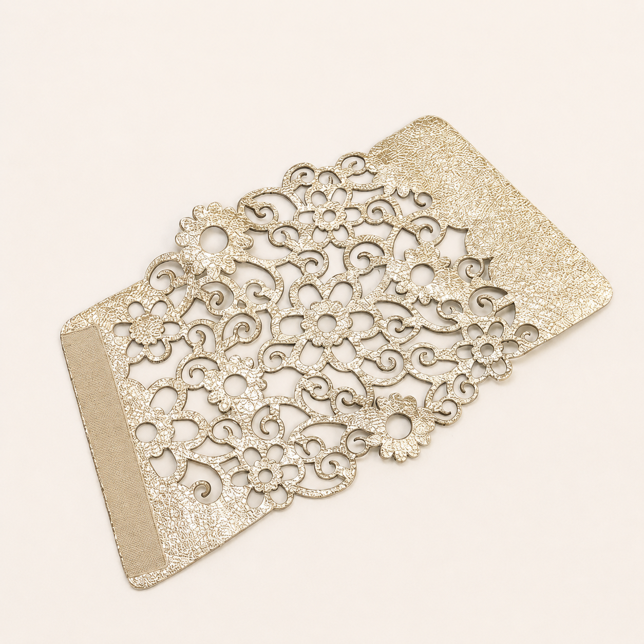 Floral Leather bracelet with velcro fastening 8 Floral Leather bracelet with velcro fastening - Image 7
