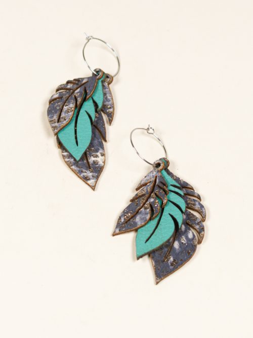 Feathers Earrings - Teo Geo