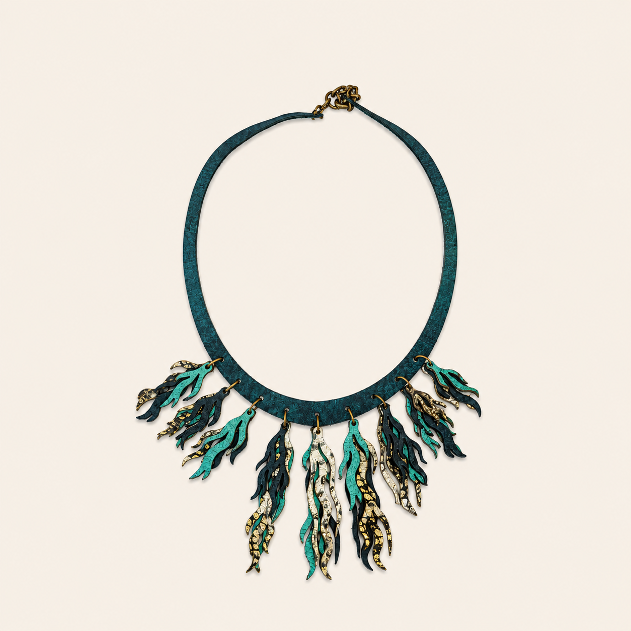 Leather necklace Poseidonia 4 Leather necklace Poseidonia - Image 3