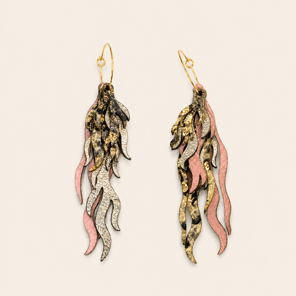 Poseidonia earrings multi layers 6 Poseidonia earrings multi layers - Image 5