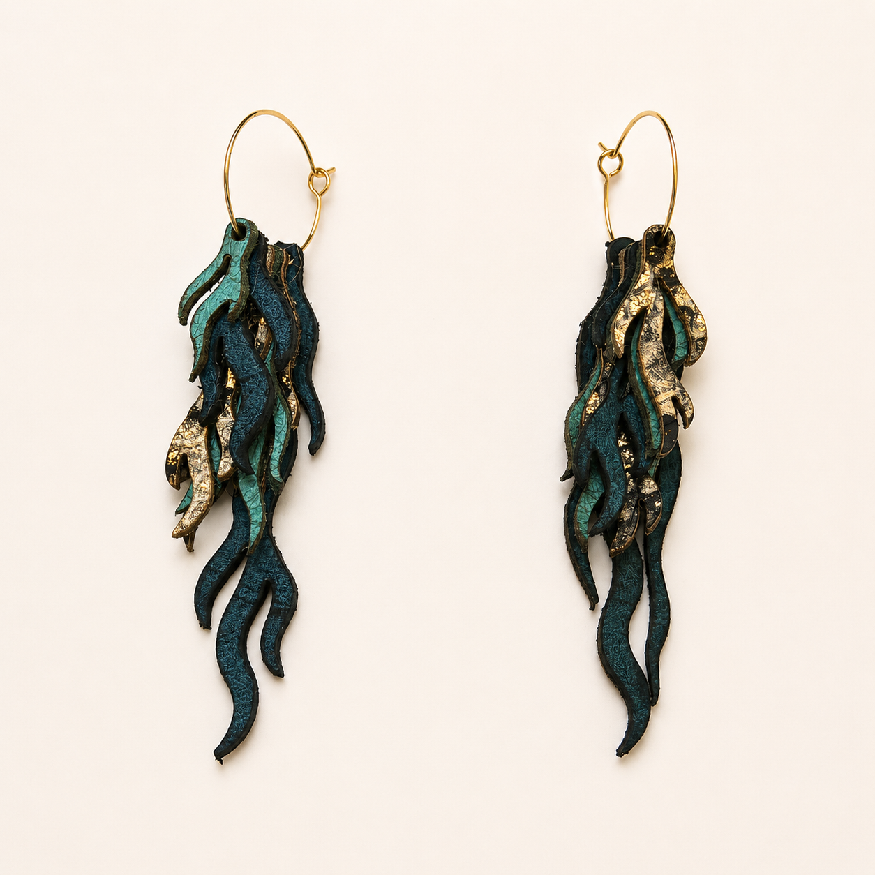 Poseidonia earrings multi layers 5 Poseidonia earrings multi layers - Image 4