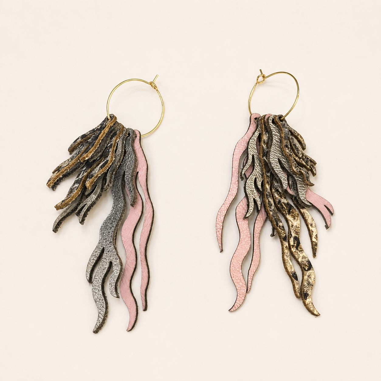 Poseidonia earrings multi layers 4 Poseidonia earrings multi layers - Image 3