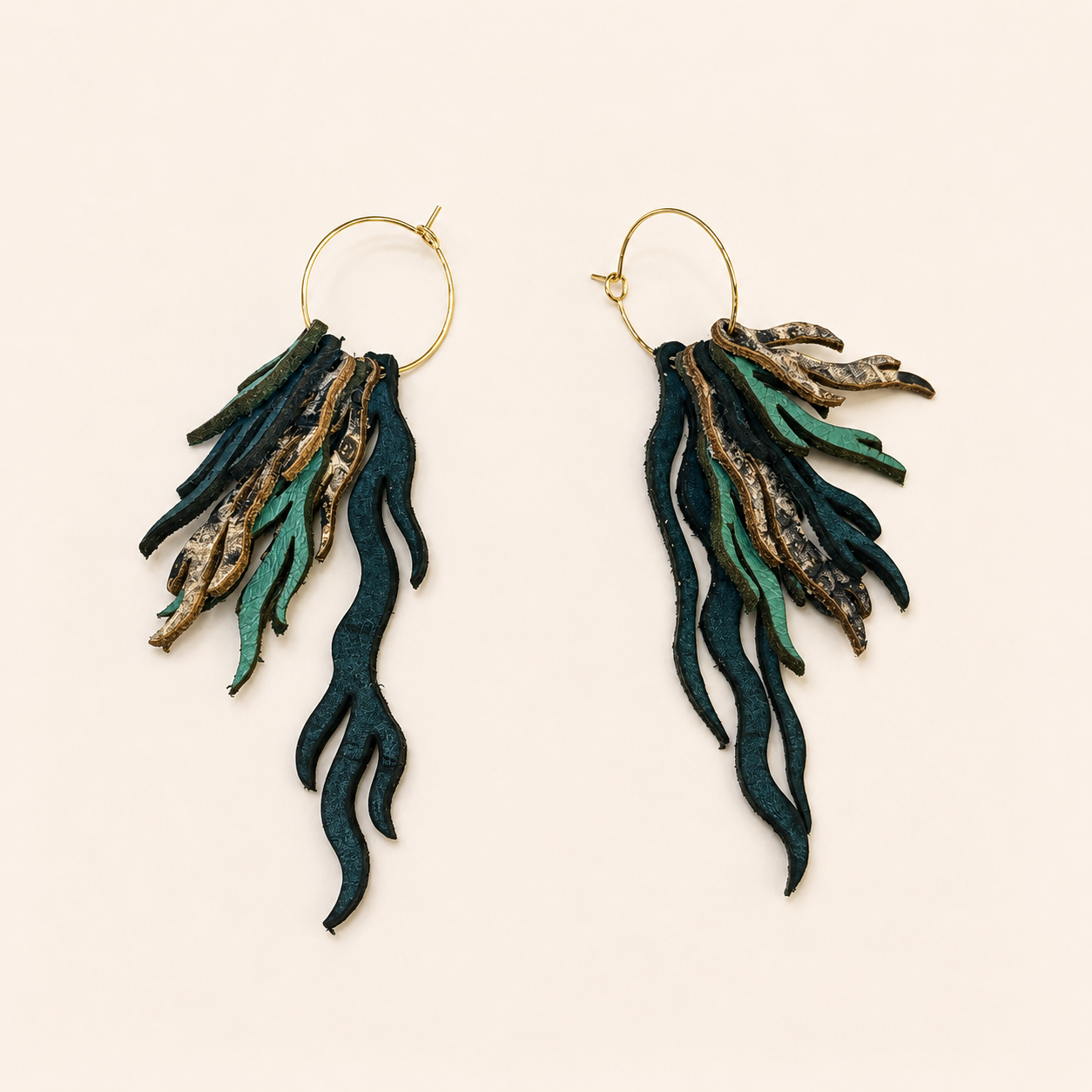 Poseidonia earrings multi layers 2 Poseidonia earrings multi layers